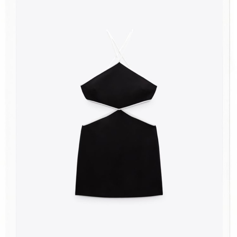 NWT ZARA cut out halter dress